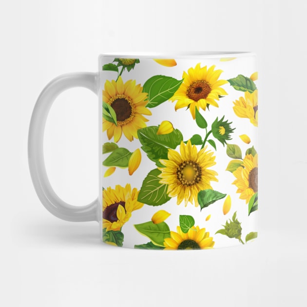 New Watercolor Sunflower 2 by B&K